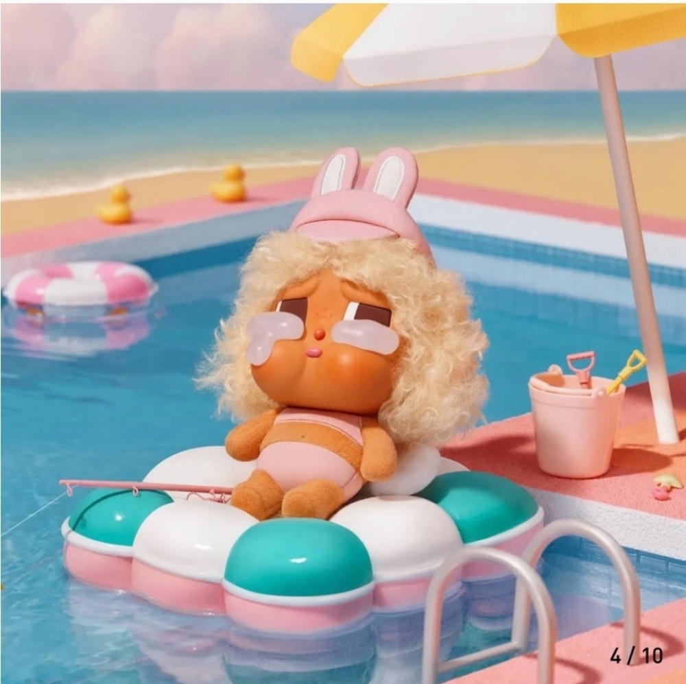 Pop Mart Crybaby Vacation Mode On Series Full Sail Vinyl Plush Pendant